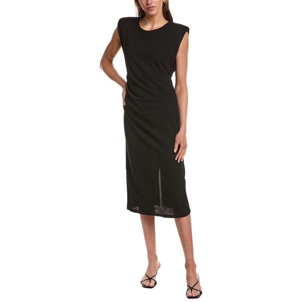 Ichi Womens  Katine Midi Dress, Black
